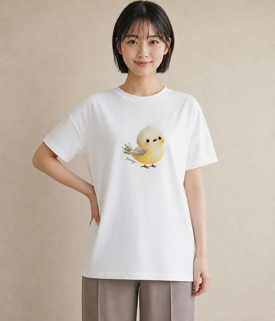 グラフィックTシャツ レディース マメルリハ ペット 動物 イラスト きれいめ 20代 カジュアルコーデ 白T
