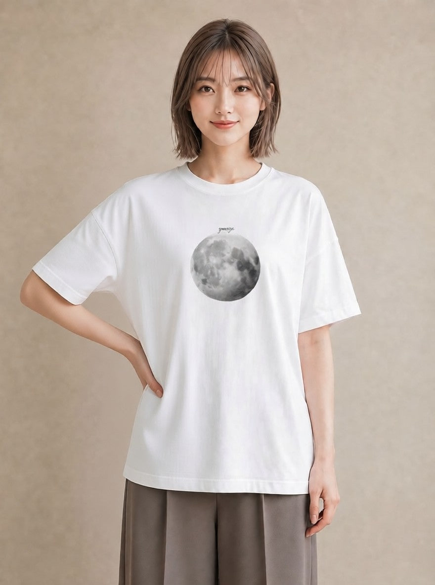 Tシャツ レディース プラネット 星空 宇宙 イラスト ボタニカル 通勤 在宅 白T