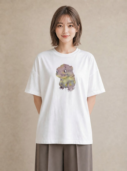 プリントTシャツ レディース カエル ペット 動物 イラスト お洒落 春コーデ 姉妹 白T