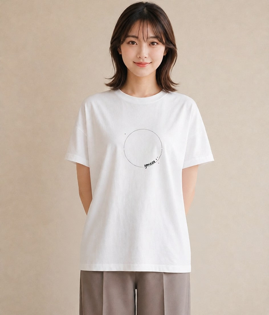グラフィックTシャツ レディース 幾何学 ミニマル ジオメトリック イラスト シック 敬老の日 ホワイトデー 白T