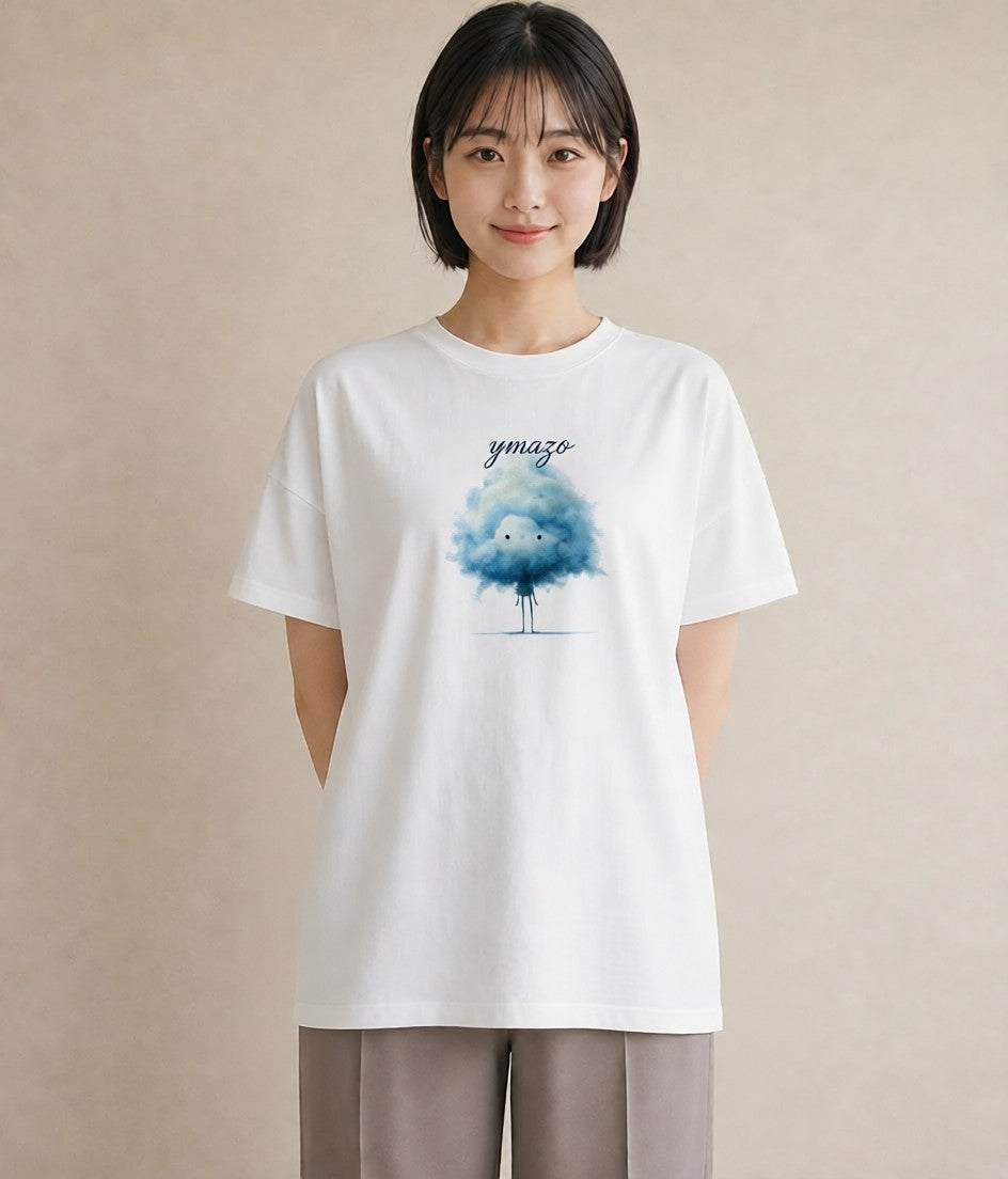 Tシャツ レディース 雲 星空 宇宙 イラスト ギフト 母の日 白T