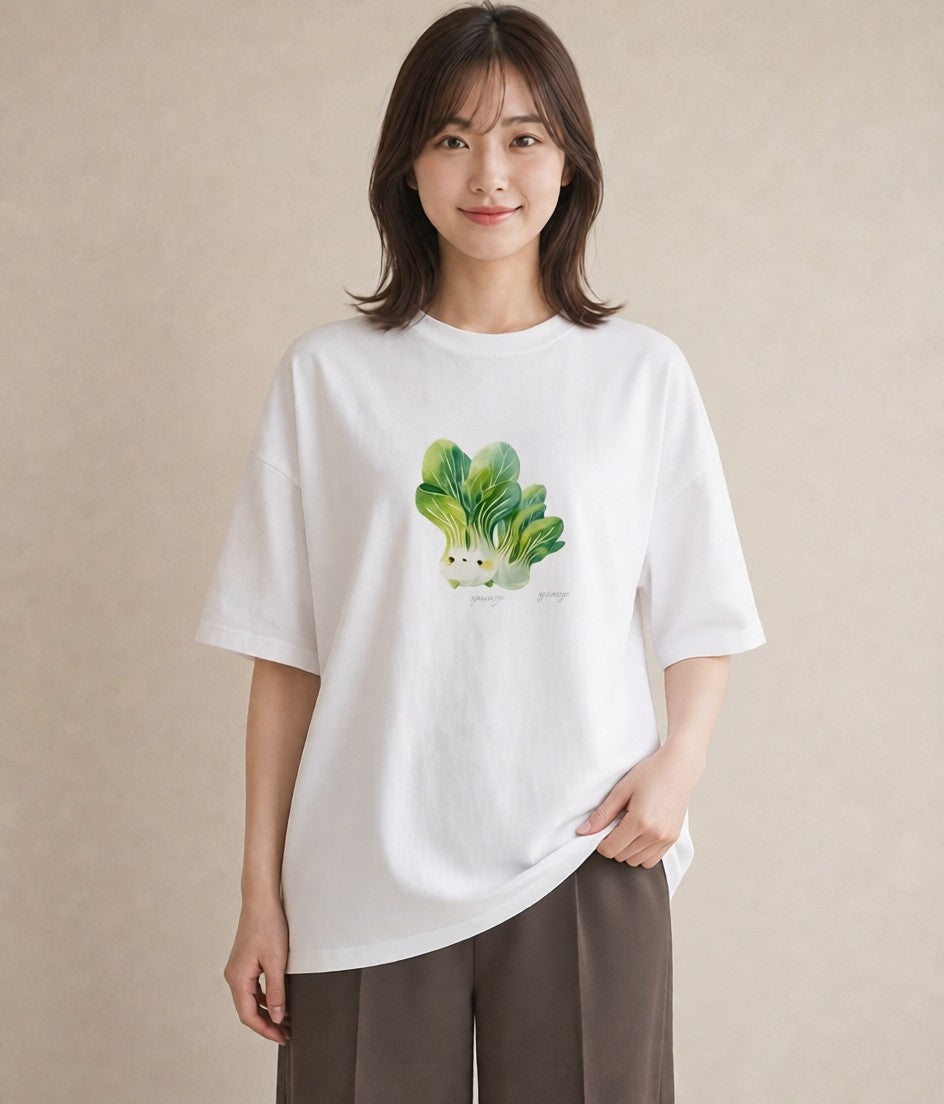 グラフィックTシャツ レディース チンアナゴ 海の生き物 海 イラスト 淡色 春服 ミセス 白T