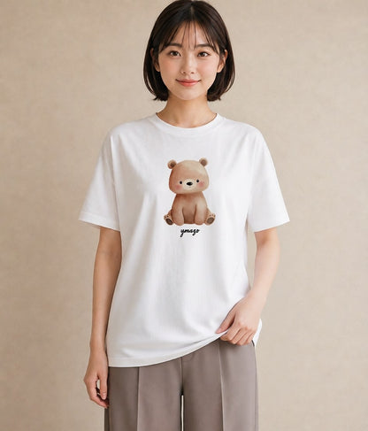 Tシャツ レディース コアラ 動物 アニマル イラスト ラフカジュアル 綿100 デート 白T