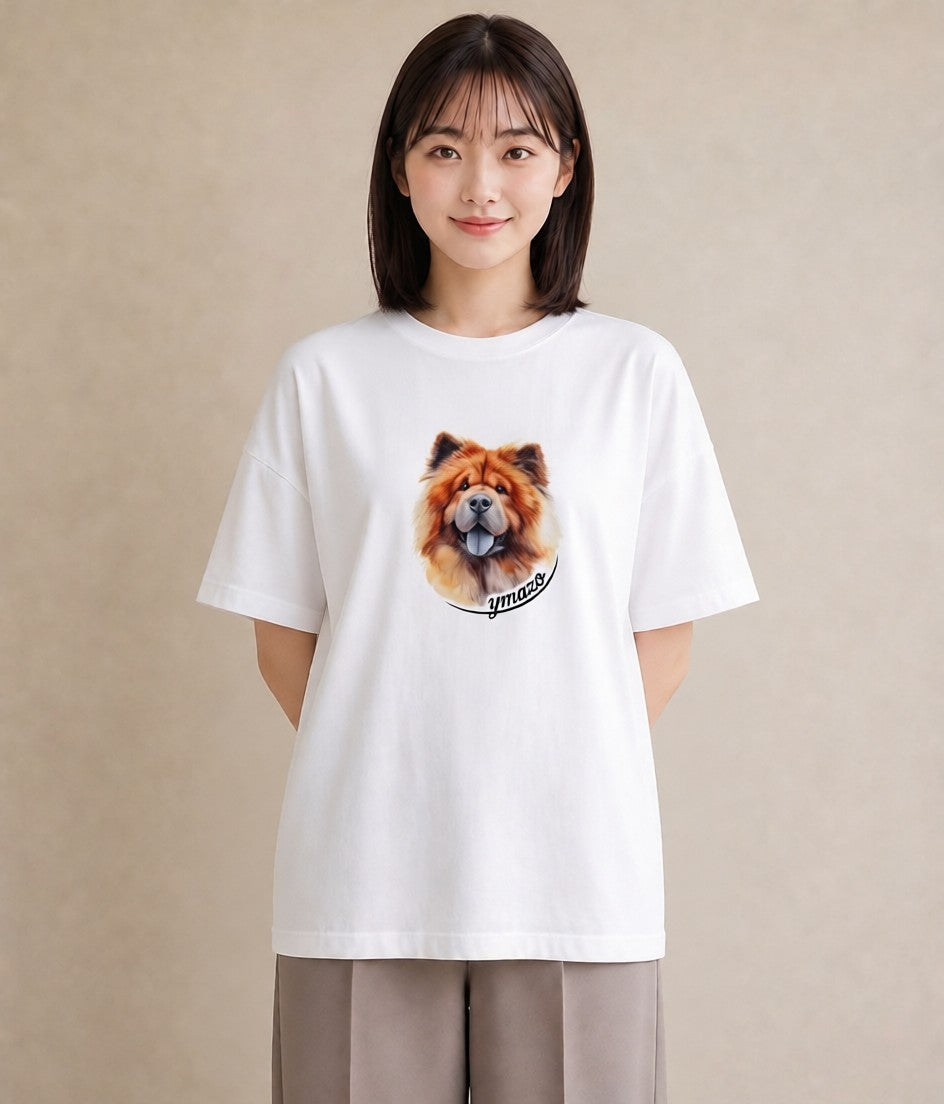 グラフィックTシャツ レディース 柴犬 しばいぬ 犬 いぬ イラスト ボタニカル 部屋着 女性向けギフト 白T