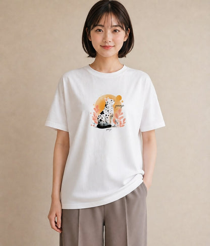 デザインTシャツ レディース ニャンコ 猫 ねこ イラスト カジュアル 通学 誕生日プレゼント 白T