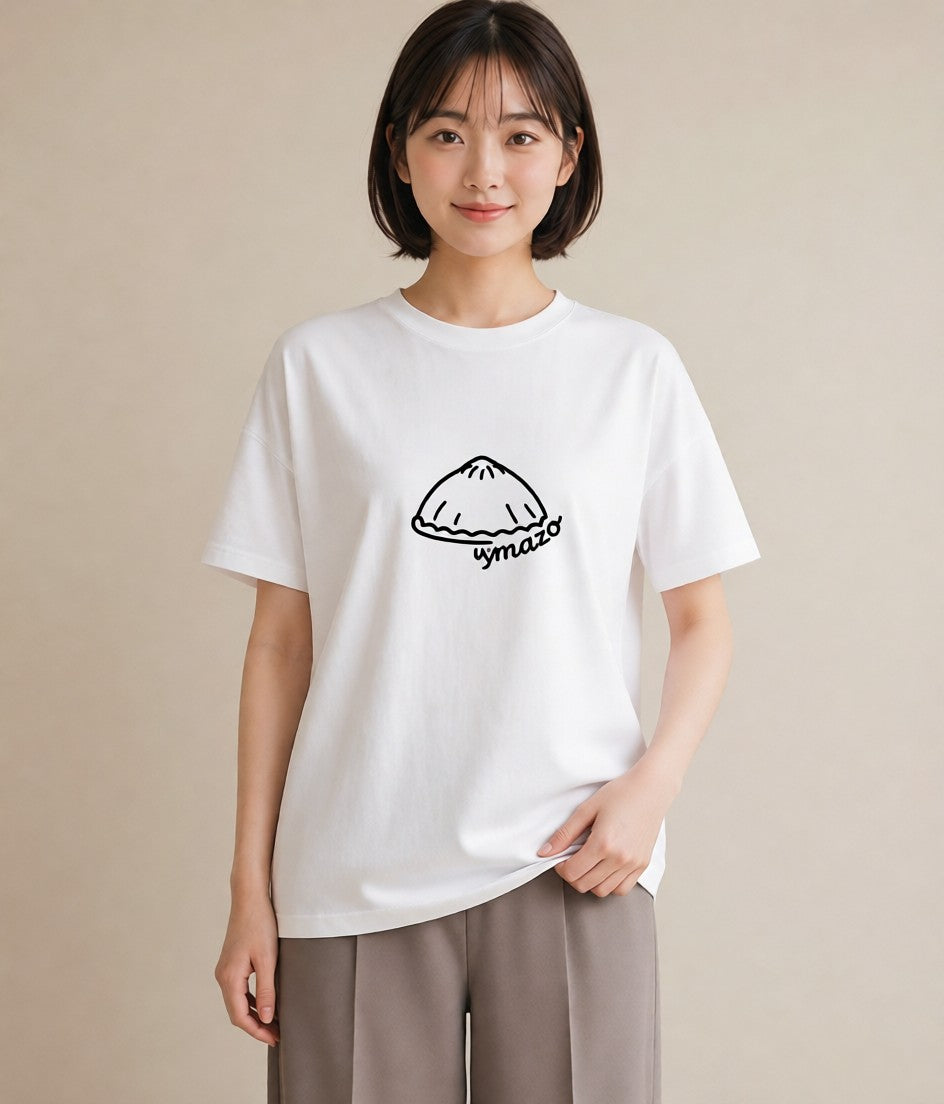 プリントTシャツ レディース パールピアス アクセサリー ナチュラル アンティーク イラスト ゆるかわ 在宅 公園 白T
