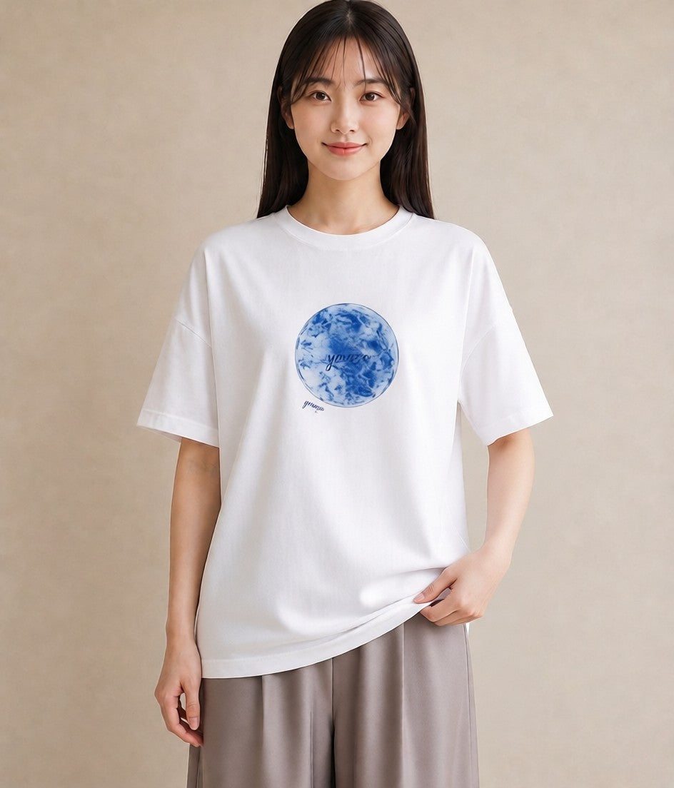 Tシャツ レディース 天秤座 星空 宇宙 イラスト 上品 自分用 ルームウェア 白T