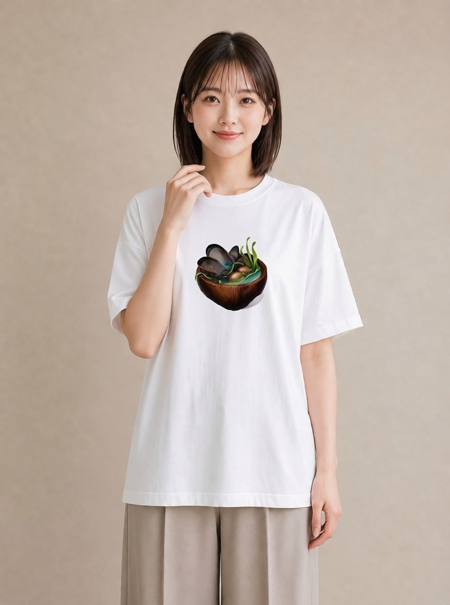 プリントTシャツ レディース 抹茶 食べ物 フード イラスト カフェコーデ 送別ギフト 通勤 白T