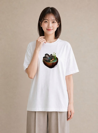 プリントTシャツ レディース 抹茶 食べ物 フード イラスト カフェコーデ 送別ギフト 通勤 白T