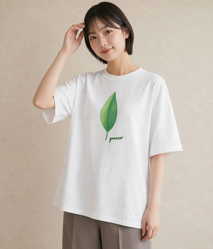 グラフィックTシャツ レディース アボカド 食べ物 フード イラスト 水彩風 20代 カジュアルコーデ 白T