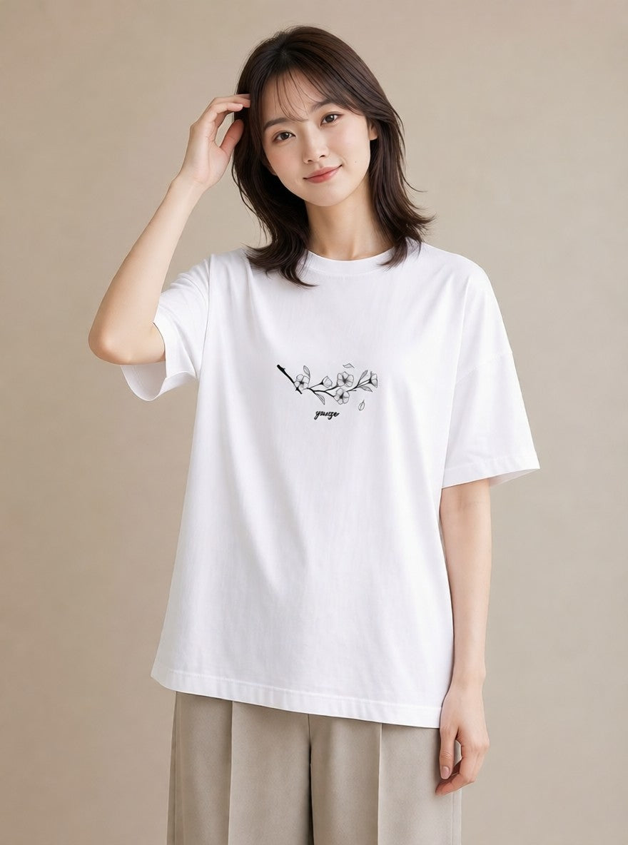 グラフィックTシャツ レディース 風鈴 ガラス 夏 ナチュラル アンティーク イラスト 韓国風 通学 誕生日プレゼント 白T