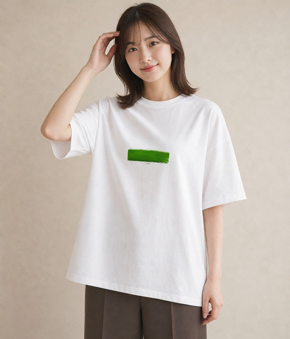 半袖Tシャツ レディース 芝生 植物 ボタニカル イラスト 上品 旅行用 海 白T