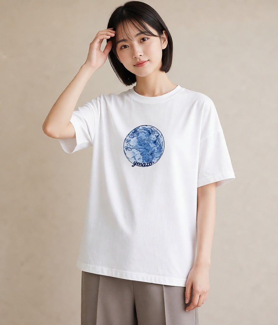 デザインTシャツ レディース 牡羊座 星空 宇宙 イラスト 普段使い ママ カフェ服 白T