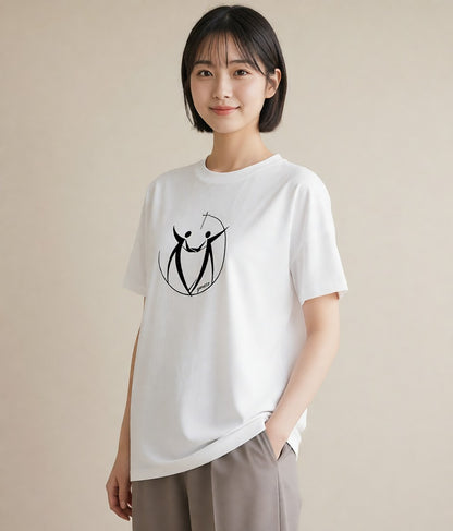 グラフィックTシャツ レディース バレエシューズ バレエ トウシューズ ナチュラル アンティーク イラスト 旅行コーデ 友達ギフト 部屋着 白T