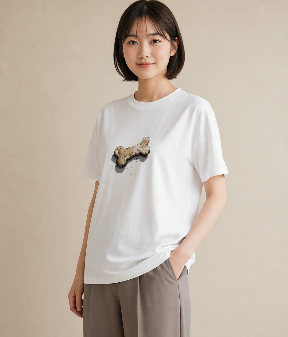 プリントTシャツ レディース パン 食べ物 フード イラスト レトロ 女子会 お揃い 白T