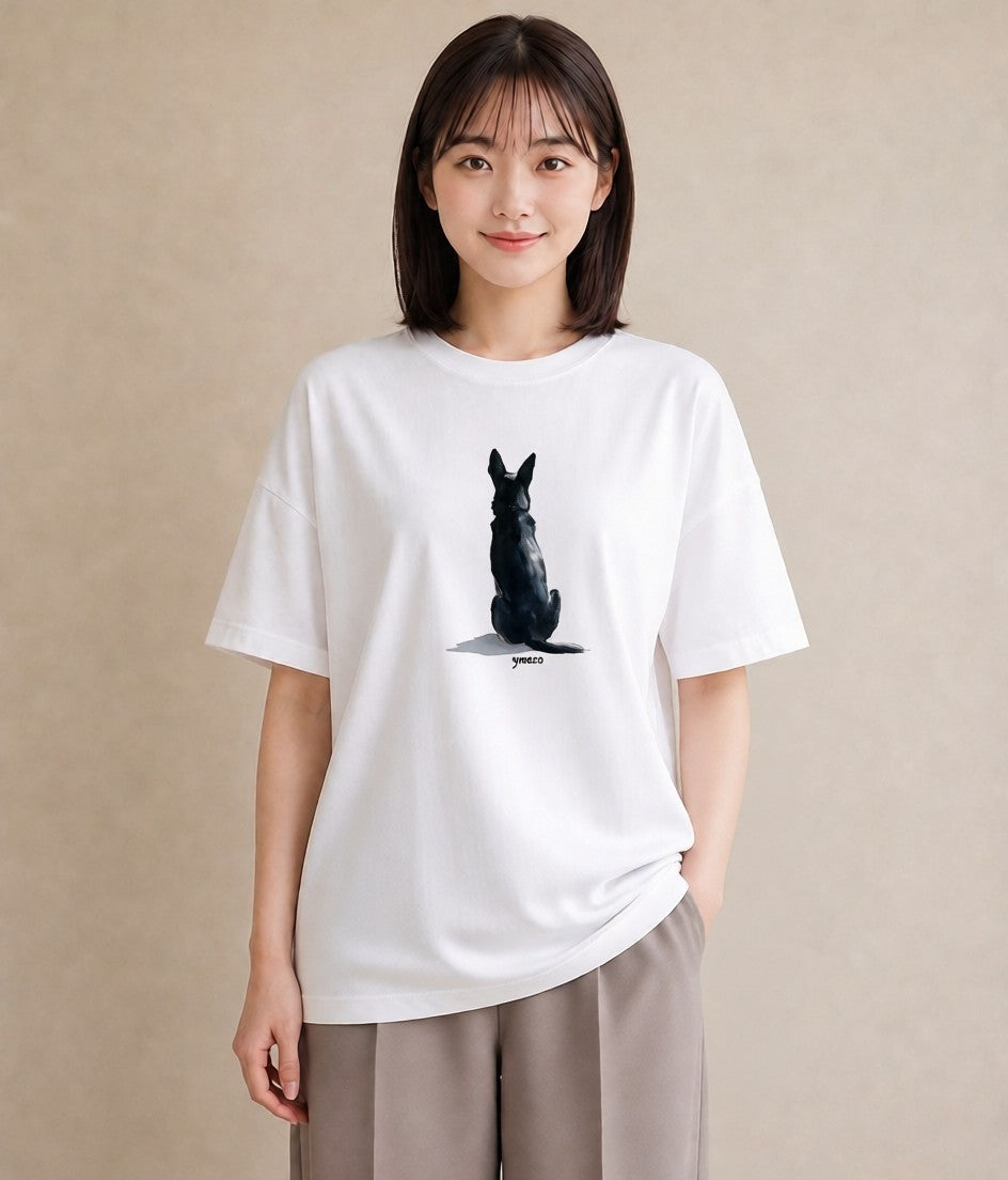 Tシャツ レディース 保護犬 犬 いぬ イラスト 抜け感 母の日 ビーチ 白T