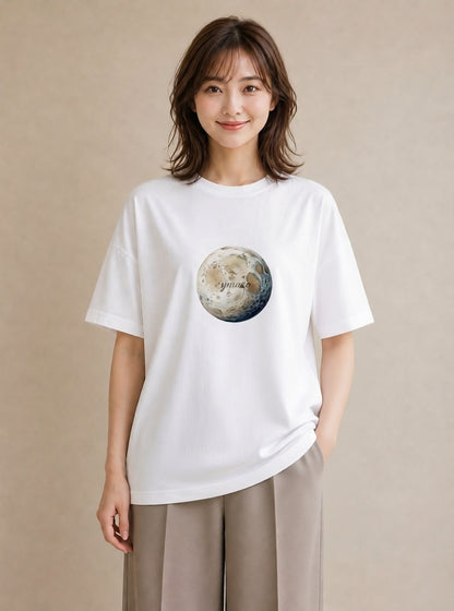 グラフィックTシャツ レディース 双子座 星空 宇宙 イラスト レトロ クリスマス 旅行 白T