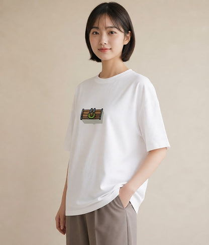 Tシャツ レディース 雨上がりのベンチ ベンチ ナチュラル アンティーク イラスト きれいめ レイヤード 友達ギフト 白T