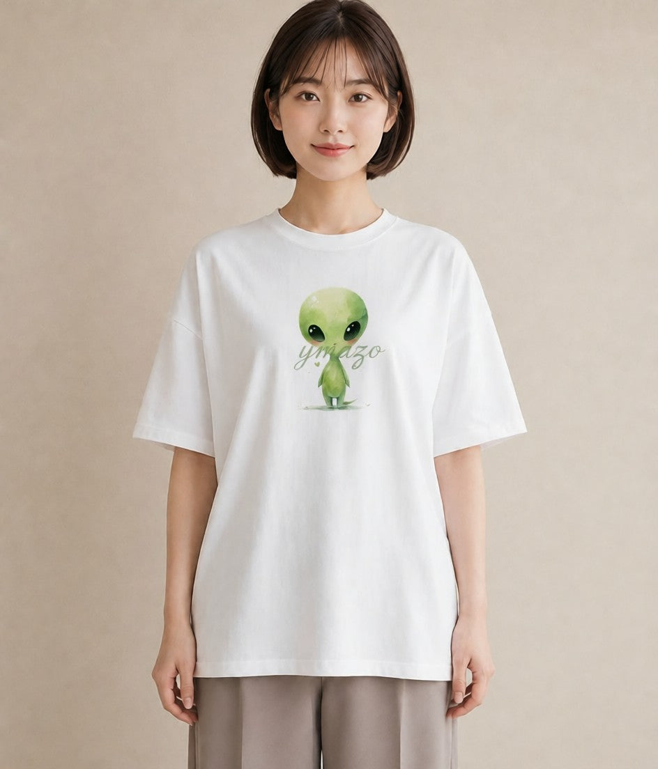 Tシャツ レディース 惑星 星空 宇宙 イラスト きれいめカジュアル 女性向けギフト 散歩 白T