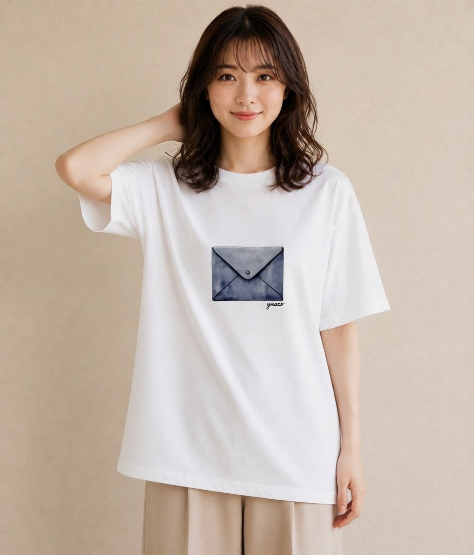 グラフィックTシャツ レディース 封蝋 手紙 アンティーク ナチュラル イラスト ボタニカル 女性 旅行用 白T
