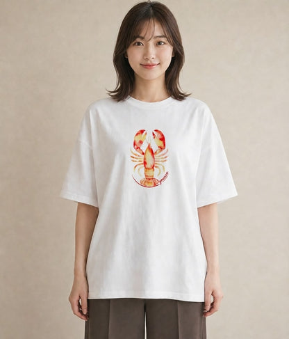 Tシャツ レディース 蠍座 星空 宇宙 イラスト シンプル 夏コーデ 通学 白T