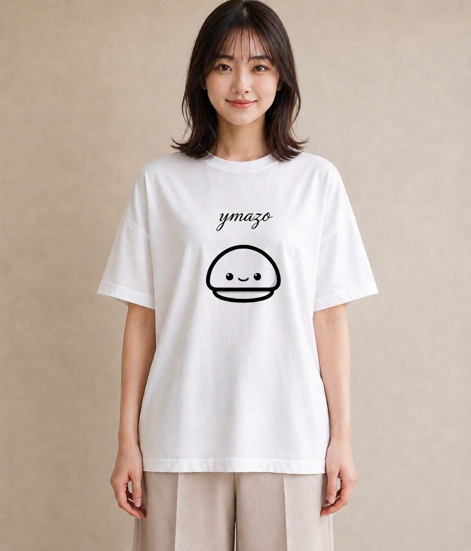 デザインTシャツ レディース パールピアス アクセサリー ナチュラル アンティーク イラスト 手描き風 部屋着 女性向けギフト 白T