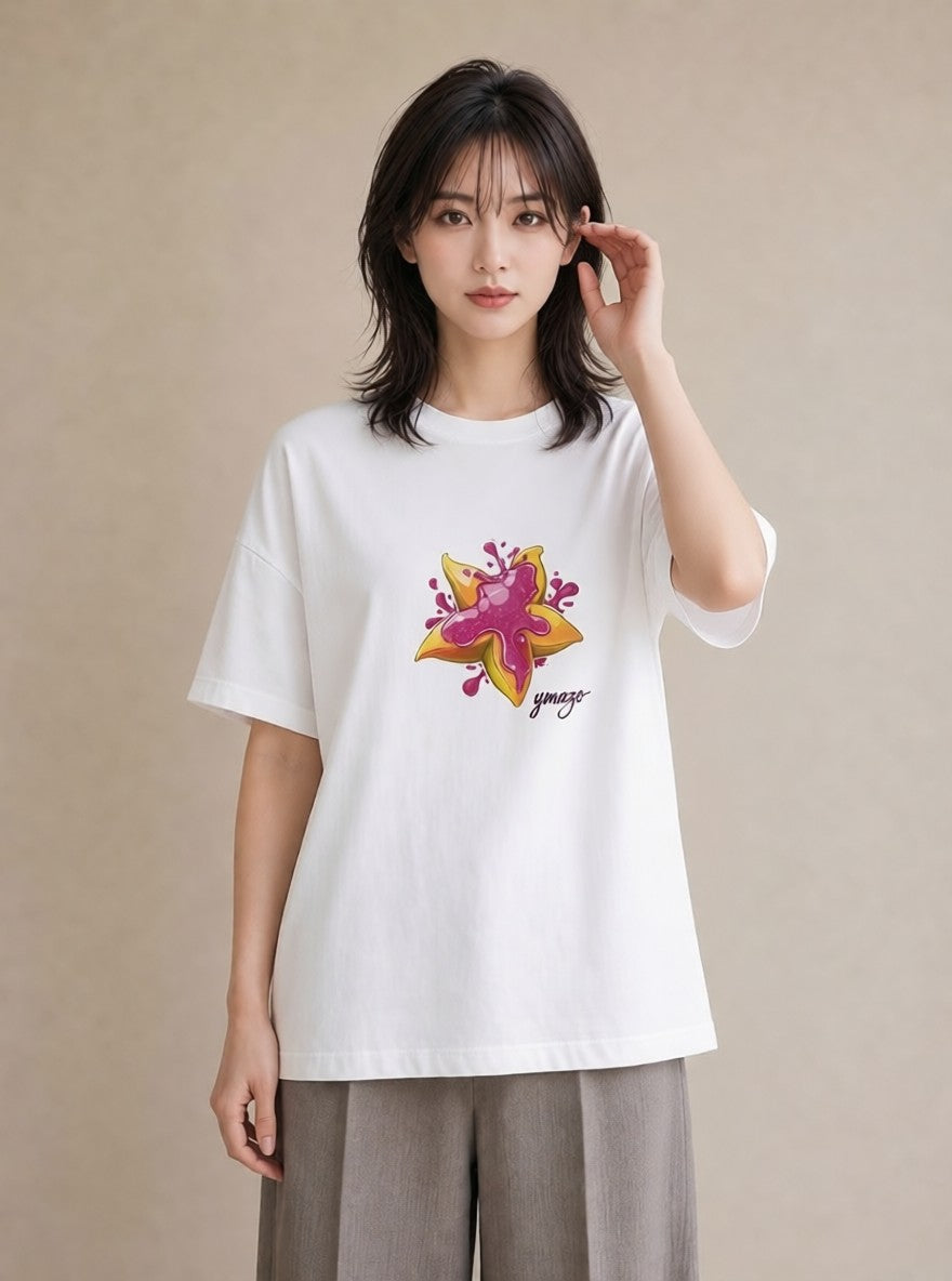グラフィックTシャツ レディース アボカド 食べ物 フード イラスト 線画 母の日 ビーチ 白T