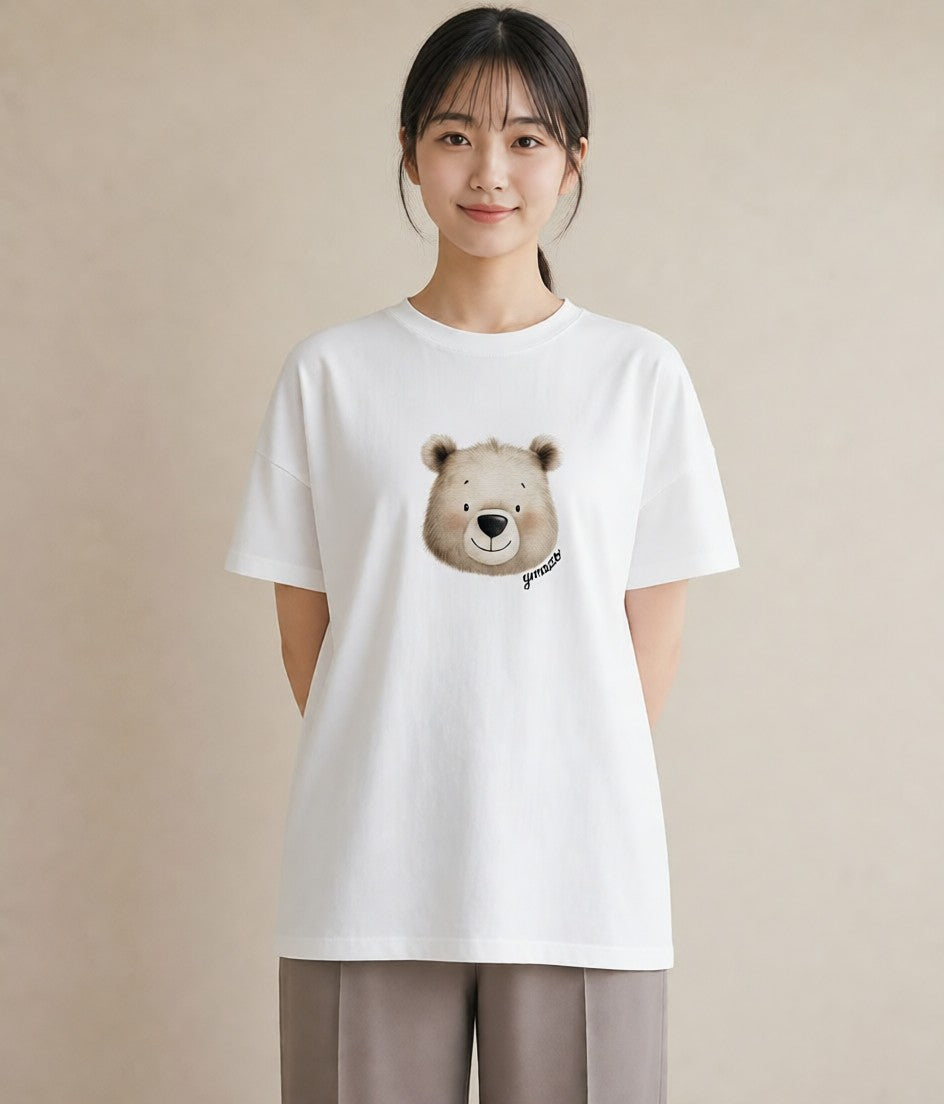 プリントTシャツ レディース ナマケモノ 動物 アニマル イラスト レトロ カフェ服 クリスマス 白T