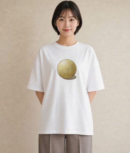 半袖Tシャツ レディース おにぎり 食べ物 フード イラスト 水彩風 綿100 デート 白T