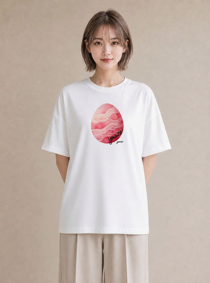 Tシャツ レディース 海 星空 宇宙 イラスト ラフ 散歩 お出かけ 白T