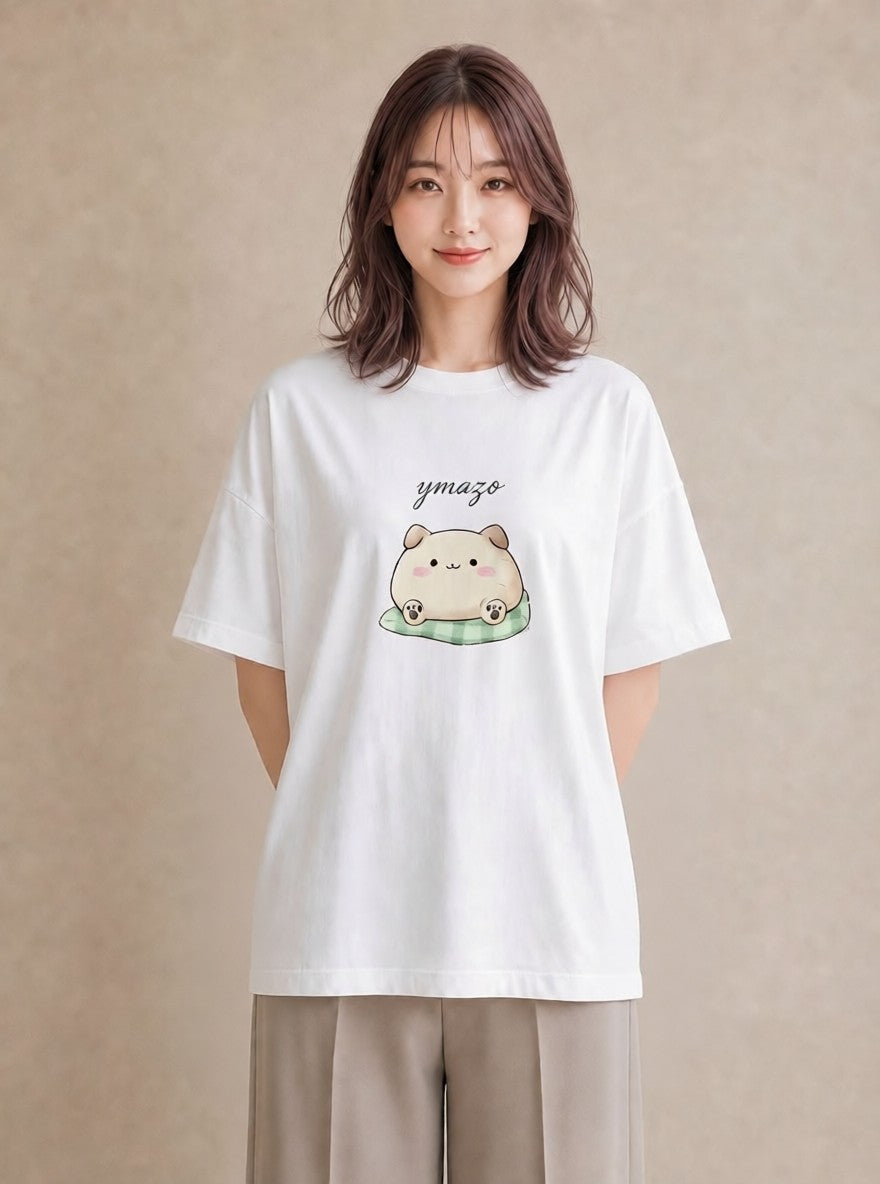 半袖Tシャツ レディース ニャンコ 猫 ねこ イラスト ボタニカル 週末コーデ 敬老の日 白T