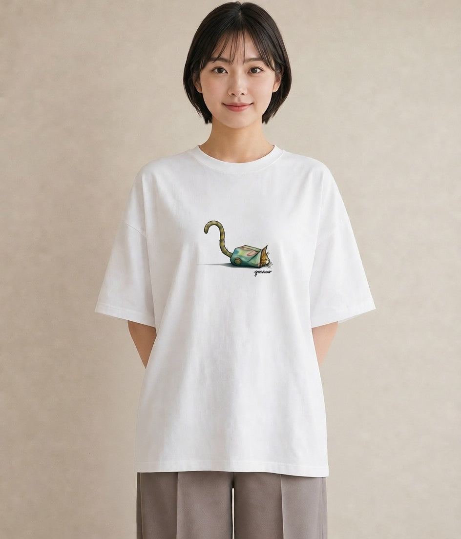 Tシャツ レディース アメリカンショートヘア 猫 ねこ イラスト 水彩風 秋コーデ おしゃれギフト 白T