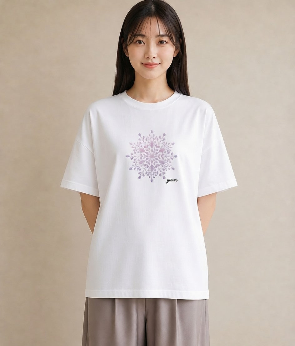 Tシャツ レディース レースハンカチ レース ハンカチ ナチュラル アンティーク イラスト お揃い 親子 白T