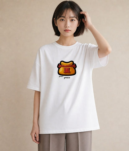 デザインTシャツ レディース おにぎり 食べ物 フード イラスト お洒落 自分用 ルームウェア 白T