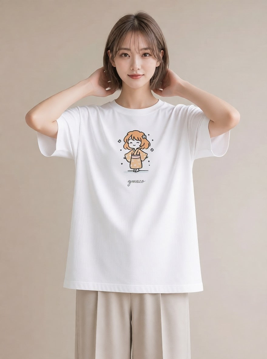 デザインTシャツ レディース 風鈴 ガラス 夏 ナチュラル アンティーク イラスト お洒落 デート 帰省 白T