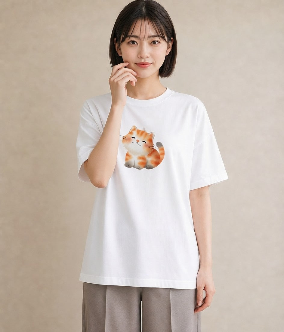 プリントTシャツ レディース ベンガル 猫 ねこ イラスト ユニーク 母の日 ビーチ 白T