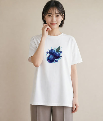 デザインTシャツ レディース 木の実 植物 ボタニカル イラスト シック クリスマス 旅行 白T