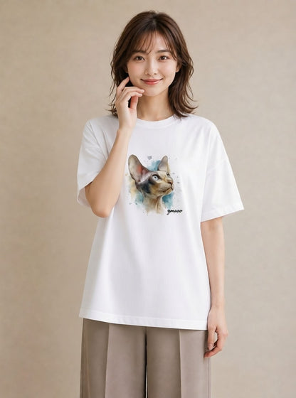 プリントTシャツ レディース 猫 ねこ イラスト ゆるかわ ホワイトデー 春服 白T