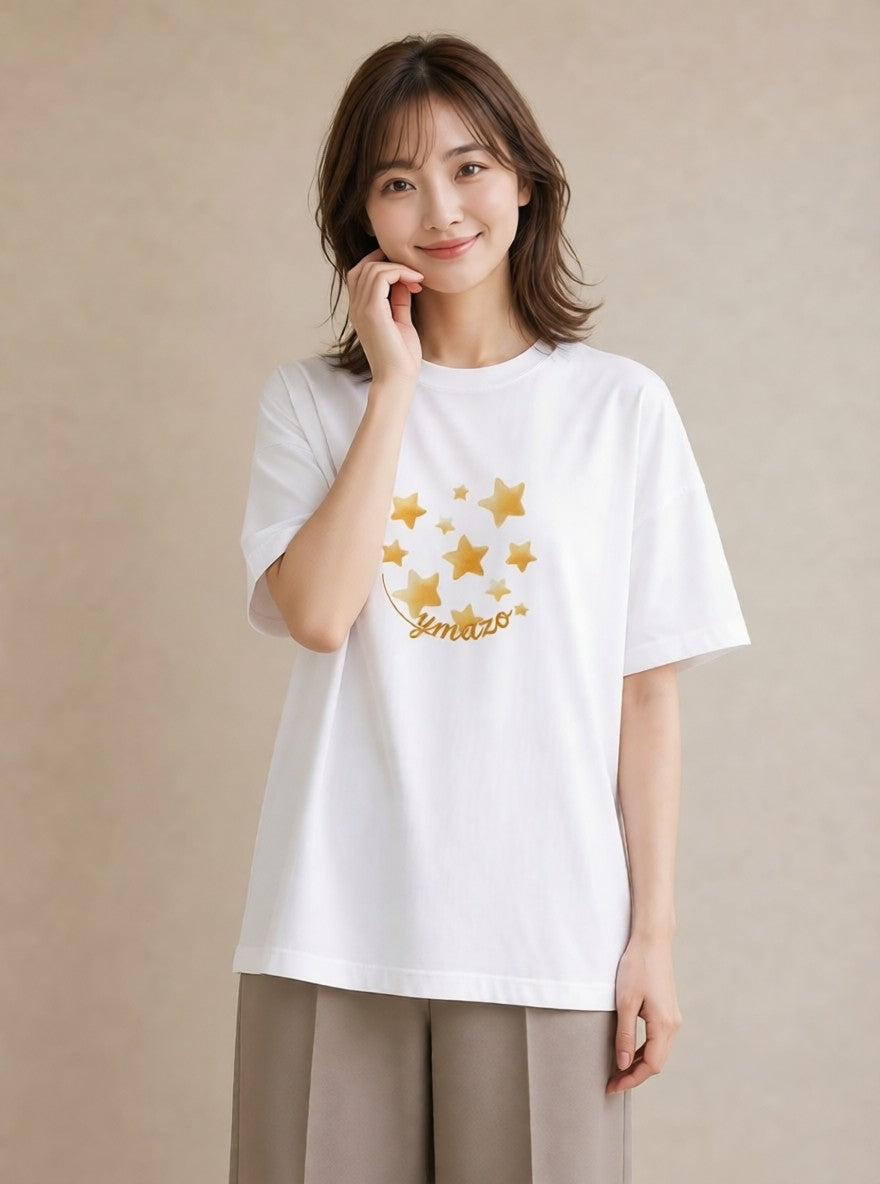 Tシャツ レディース ヒトデ 海の生き物 海 イラスト モード お出かけ 普段着 白T