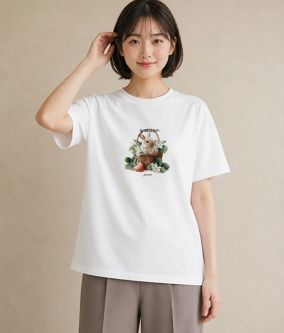 デザインTシャツ レディース ホーランドロップ ペット 動物 イラスト 休日コーデ 女子会 お揃い 白T