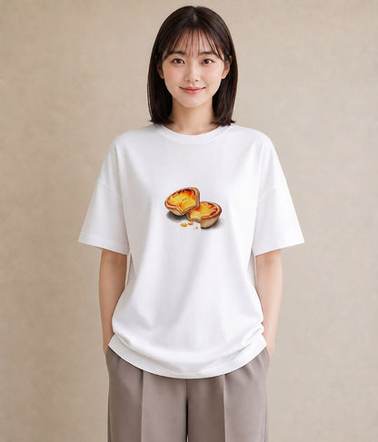 Tシャツ レディース あんみつ 食べ物 フード イラスト 普段使い 部屋着 女性向けギフト 白T