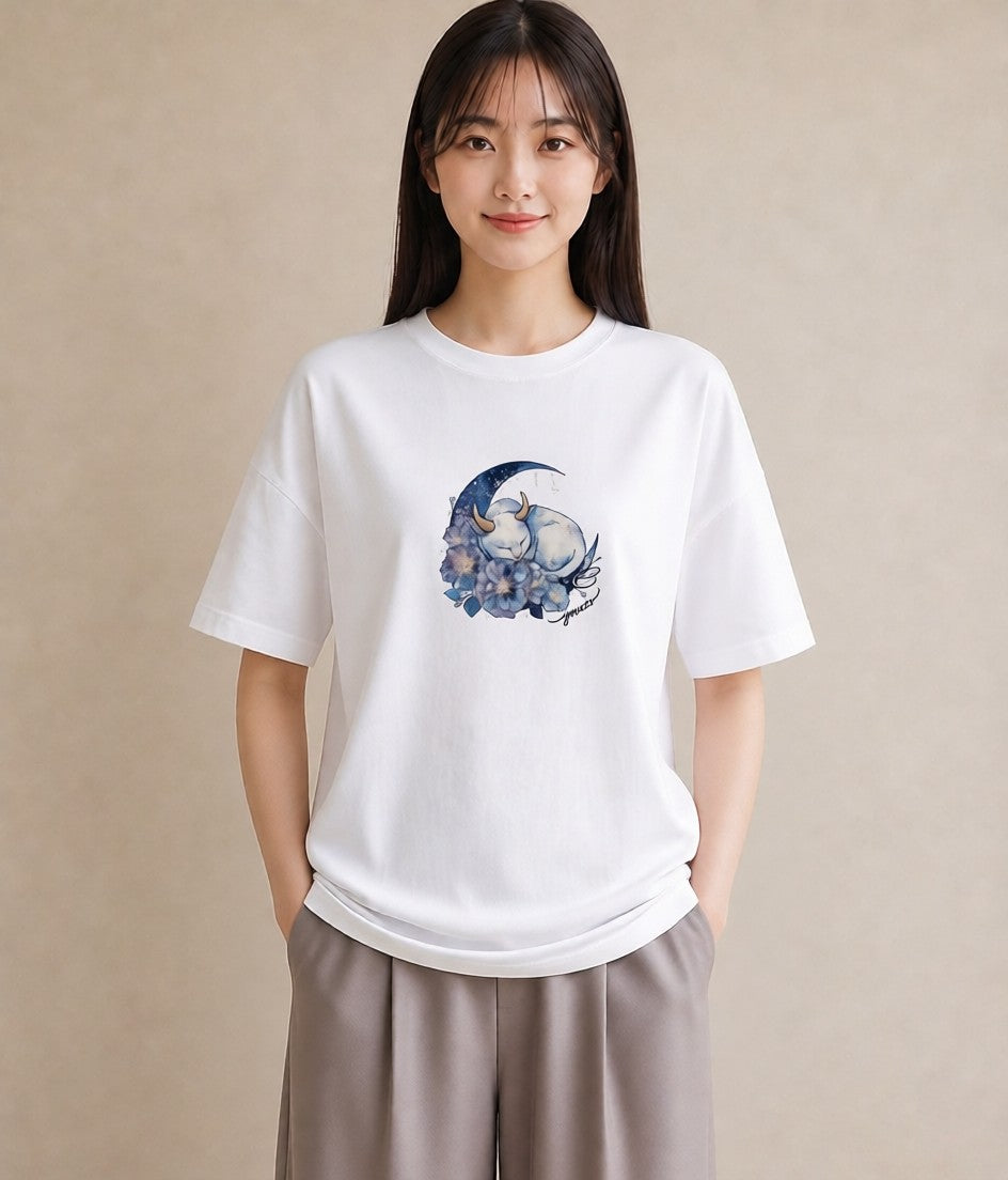 グラフィックTシャツ レディース エキゾチックショートヘア 猫 ねこ イラスト ゆるかわ ルームウェア ギフト 白T