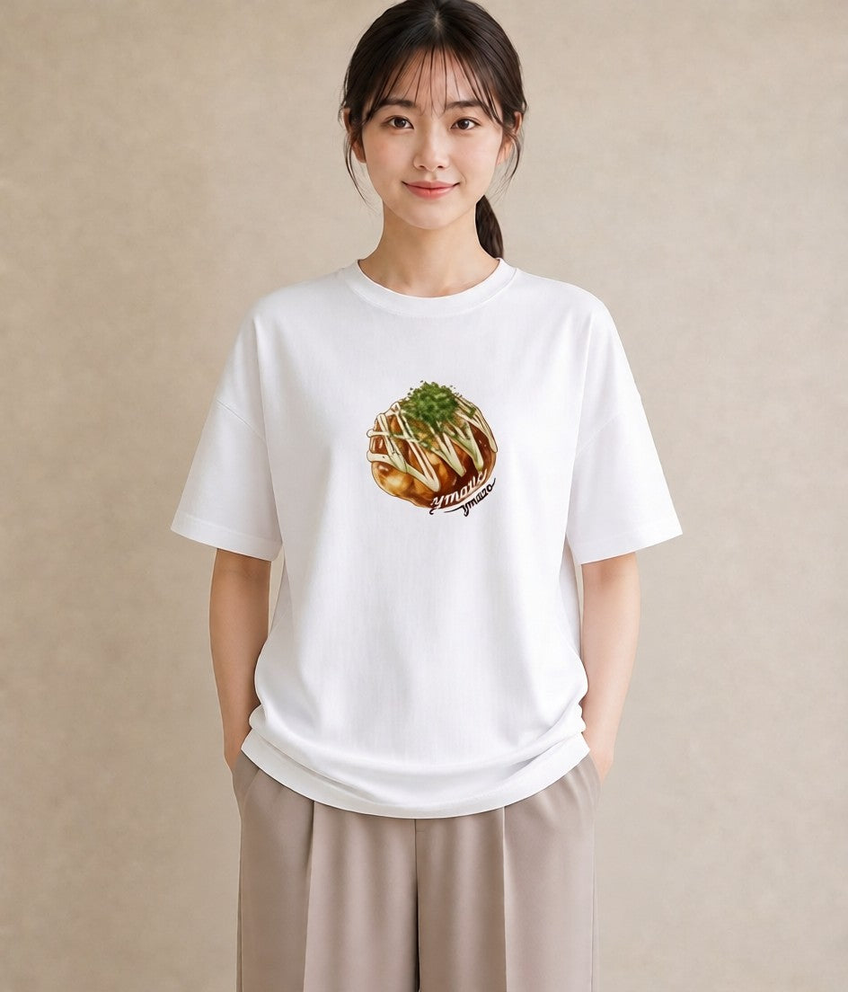 デザインTシャツ レディース お寿司 食べ物 フード イラスト シック 春コーデ 姉妹 白T