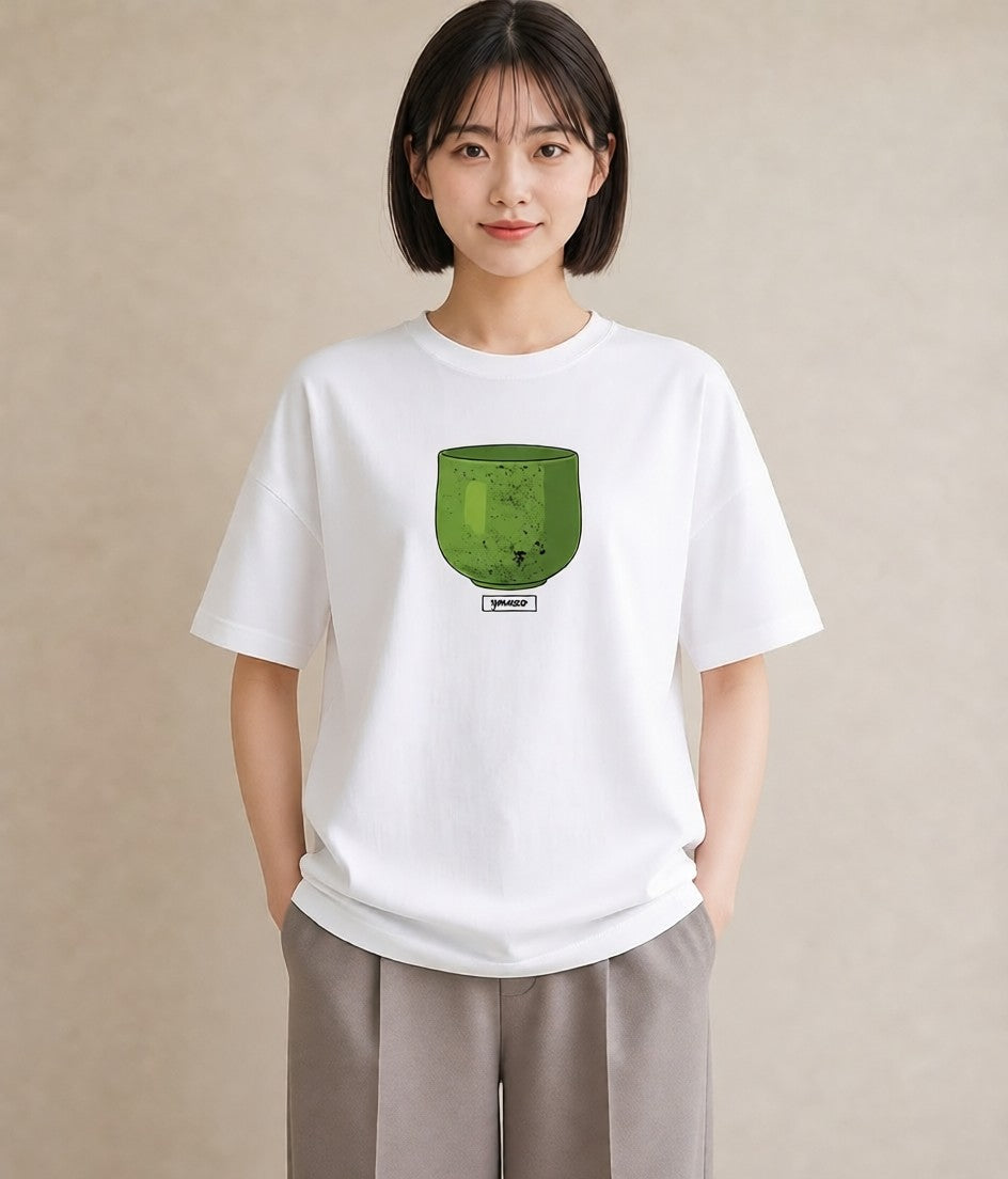 グラフィックTシャツ レディース 抹茶 食べ物 フード イラスト ナチュラル 部屋着 女性向けギフト 白T