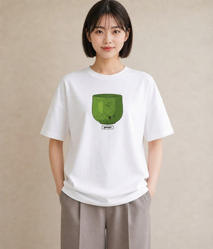 グラフィックTシャツ レディース 抹茶 食べ物 フード イラスト ナチュラル 部屋着 女性向けギフト 白T