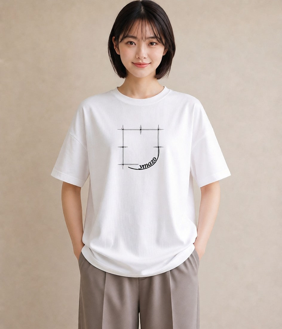 半袖Tシャツ レディース レースハンカチ レース ハンカチ ナチュラル アンティーク イラスト モード 春コーデ 姉妹 白T