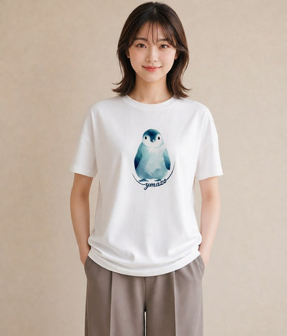 Tシャツ レディース 白文鳥 ペット 動物 イラスト ゆるかわ 春コーデ 姉妹 白T
