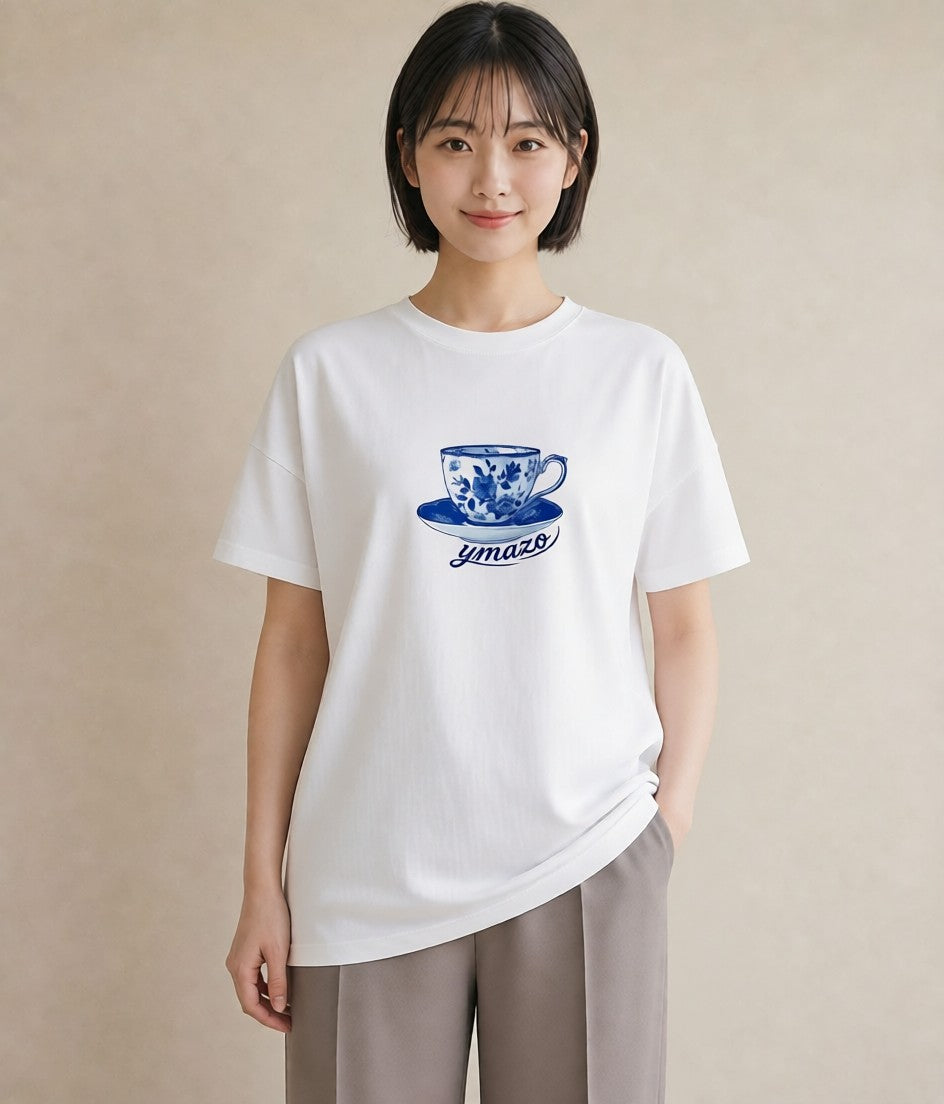 デザインTシャツ レディース ハーブティー 食べ物 フード イラスト アート風 おしゃれギフト 社会人 白T