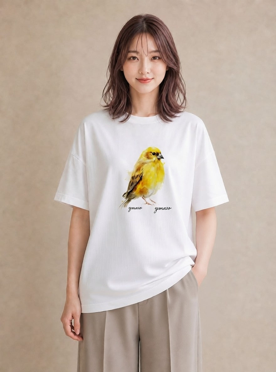デザインTシャツ レディース オカメインコ ペット 動物 イラスト カフェコーデ 部屋着 女性向けギフト 白T