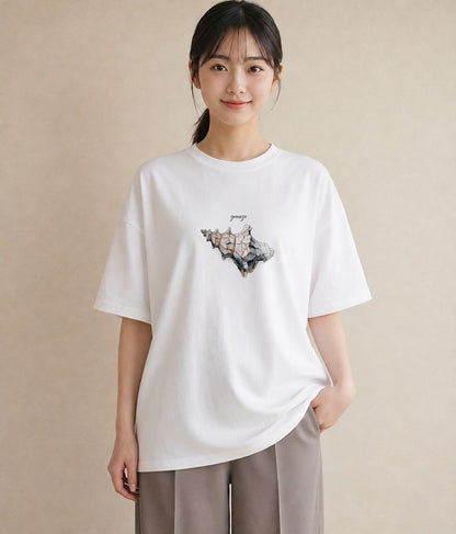 Tシャツ レディース かたつむり 昆虫 虫 イラスト 普段使い ホワイトデー 春服 白T